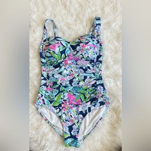 Floral Print Women's One Piece Swimsuit
